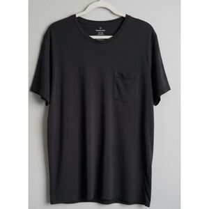 Tommy John Black Pocket T-Shirt 2XL Modal Stretch Soft Tee Short Sleeve Mens